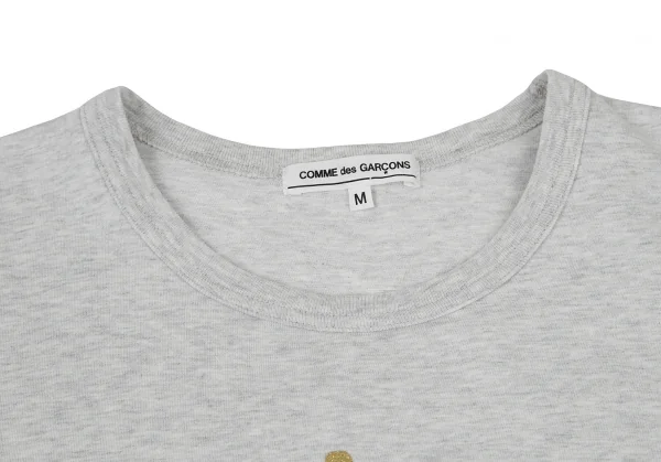 コムデギャルソンCOMME des GARCONSフィリップ パゴウスキーイラストグリッタープリントTシャツ 杢グレーM K-79780_003
