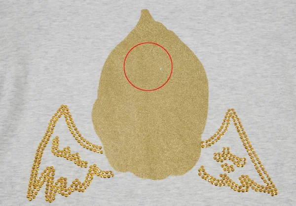 コムデギャルソンCOMME des GARCONSフィリップ パゴウスキーイラストグリッタープリントTシャツ 杢グレーM K-79780_005