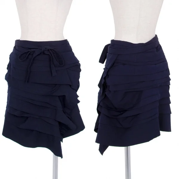 コムコム コムデギャルソンCOMME des GARCONSギャザーティアードラップ
