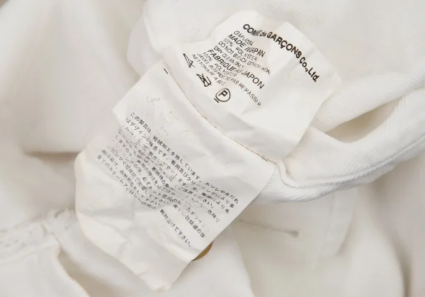 コムデギャルソンCOMME des GARCONS エステルカットオフデザインショートトレンチコート 白M位 K-79812_018