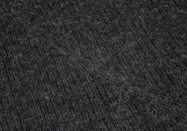 コムデギャルソンCOMME des GARCONS ウール斜行切替リブニット グレーM位 K-79826_008