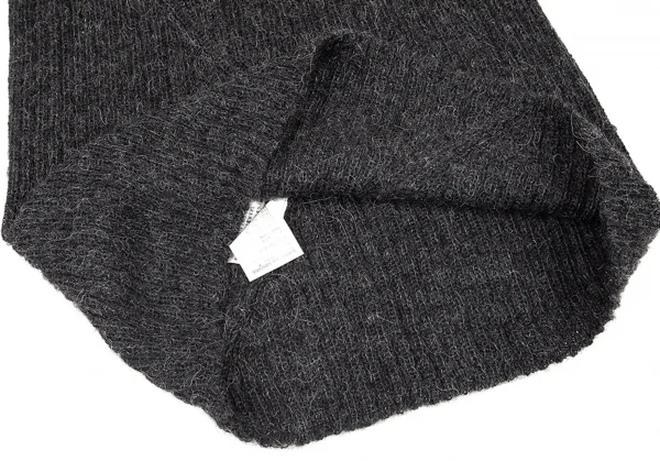 コムデギャルソンCOMME des GARCONS ウール斜行切替リブニット グレーM位 K-79826_009