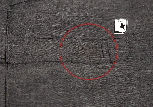 コムデギャルソンCOMME des GARCONSエステルコットン製品染めタックフリル装飾シャツ グレーM K-79844_008