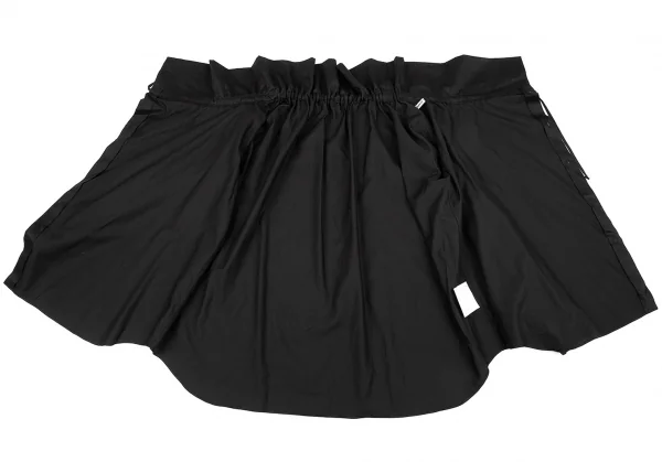 コムデギャルソンCOMME des GARCONS コットンワイドギャザーネックビッグシルエットシャツ 黒S K-79851_011