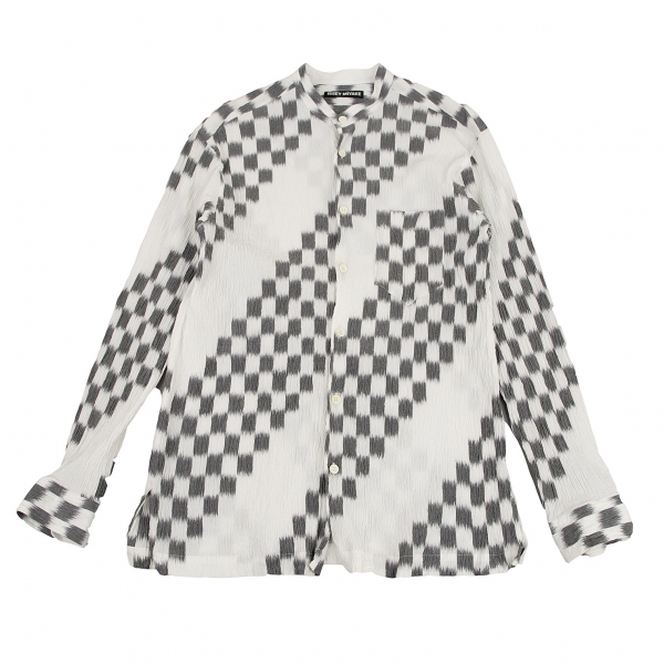 イッセイミヤケ メンISSEY MIYAKE MEN かすれチェックシワ加工
