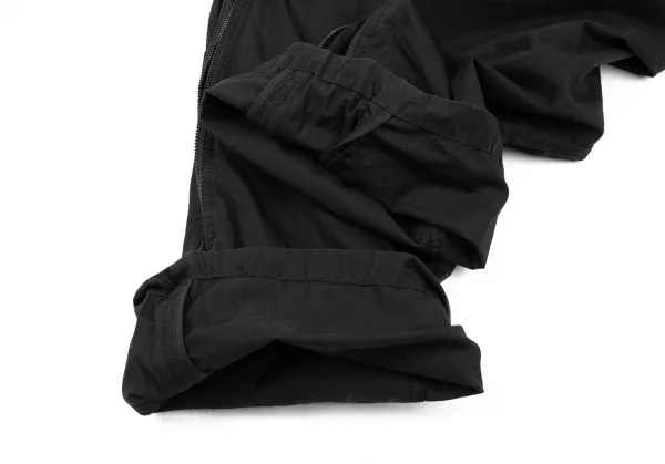 イッセイミヤケ メンISSEY MIYAKE MEN コットンジップパンツ 黒3 (K-79893)