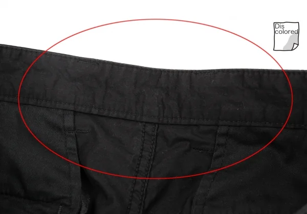 イッセイミヤケ メンISSEY MIYAKE MEN コットンジップパンツ 黒3 (K-79893)