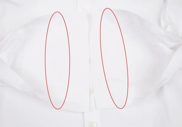 ワイズY's コットンブロードダブルカフスシャツ 白2 K-79943_007