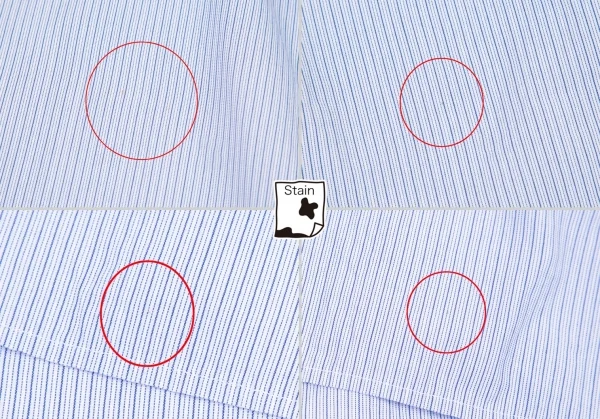 ワイズY's ストライプ前立ドレープデザインシャツ 青白4 K-79946_011