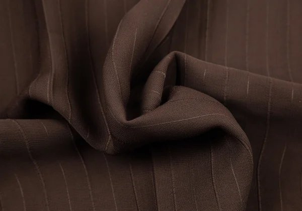 ジャンポールゴルチエ ファムJean Paul GAULTIER FEMME バックギャザーストライプロングスカート モカ40 K-79975_016