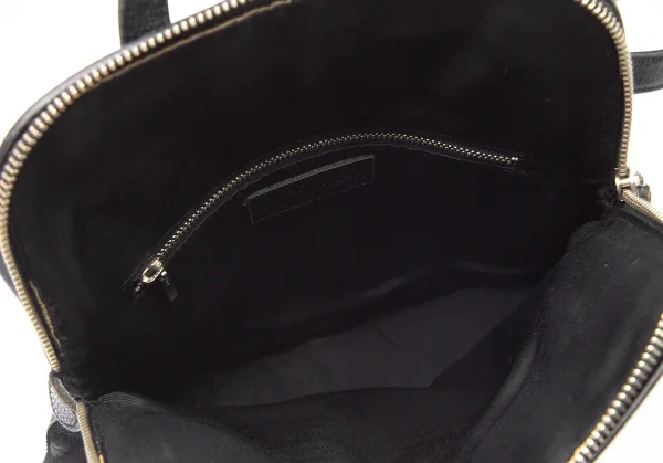ジャンポールゴルチエJean Paul GAULTIER ハラコ切替キャビアレザーミニリュックサック 黒 K-79982_017