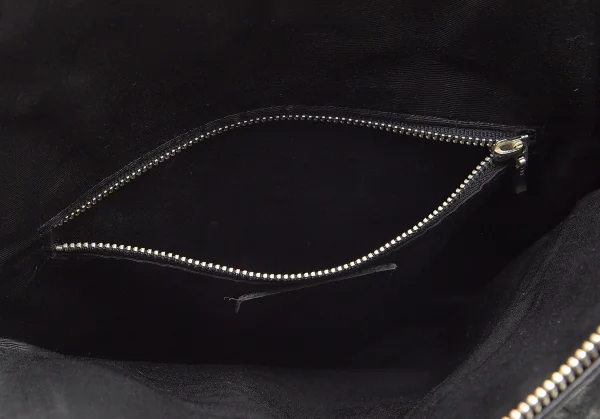ジャンポールゴルチエJean Paul GAULTIER ハラコ切替キャビアレザーミニリュックサック 黒 K-79982_018