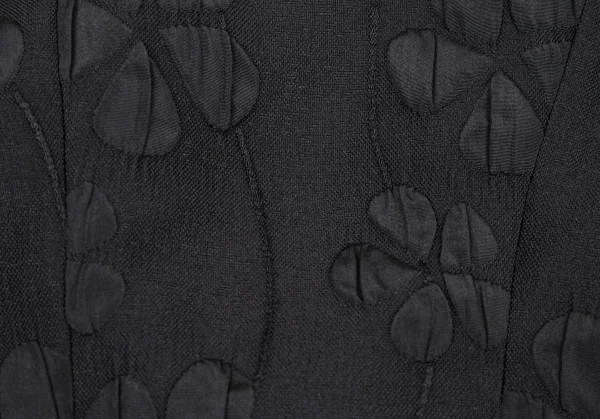 エンポリオ アルマーニEMPORIO ARMANI 花柄ドットデザインジャケット 黒40 K-80008_013