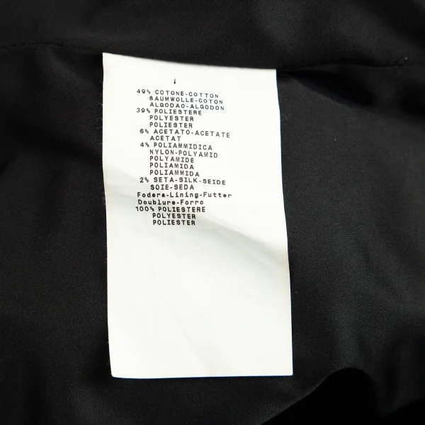 エンポリオ アルマーニEMPORIO ARMANI 半袖フリルデザインジャケット 黒42 K-80010_019