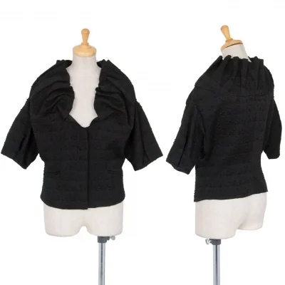 エンポリオ アルマーニEMPORIO ARMANI 半袖フリルデザインジャケット