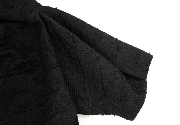 エンポリオ アルマーニEMPORIO ARMANI 半袖フリルデザインジャケット 黒42 K-80010_006