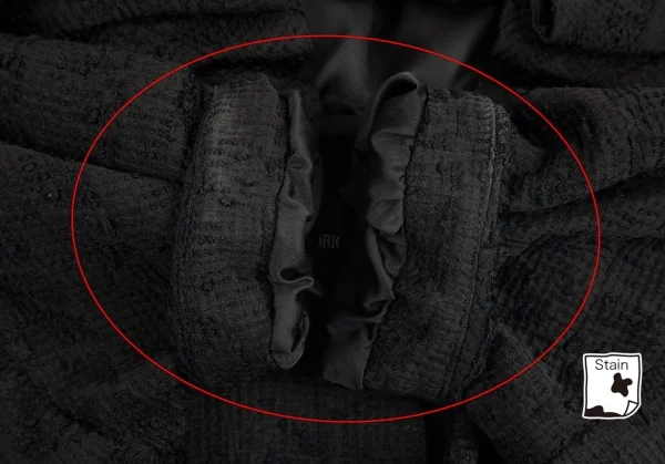 エンポリオ アルマーニEMPORIO ARMANI 半袖フリルデザインジャケット 黒42 K-80010_008