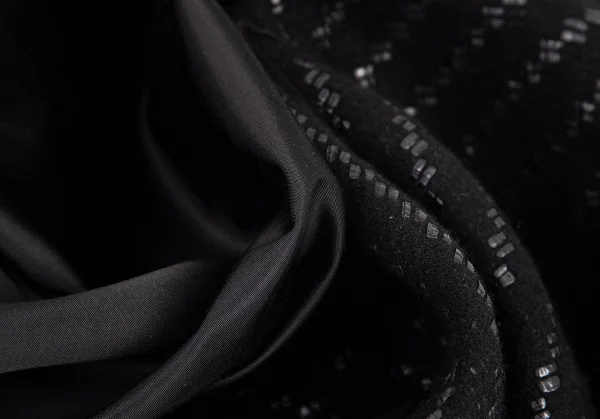 エンポリオ アルマーニEMPORIO ARMANI 半袖ウール切替ストレッチワンピース 黒42 K-80018_013