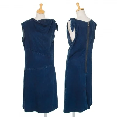 EMPORIO ARMANI Dyed Denim Printed Dress