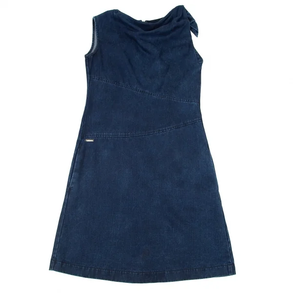 EMPORIO ARMANI Dyed Denim Printed Dress K-80024_002