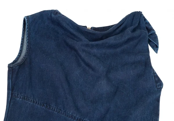 EMPORIO ARMANI Dyed Denim Printed Dress K-80024_003