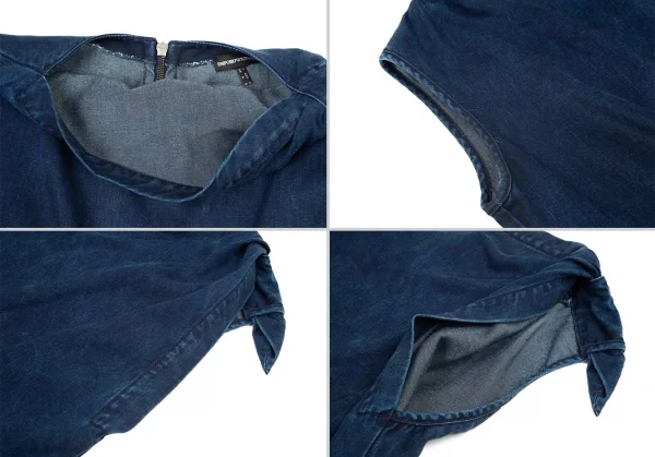 EMPORIO ARMANI Dyed Denim Printed Dress K-80024_005