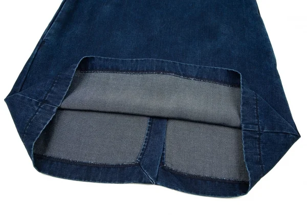 EMPORIO ARMANI Dyed Denim Printed Dress K-80024_011