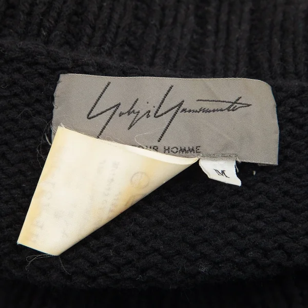 Yohji Yamamoto POUR HOMME Floral Embroidery Knit Sweater K-80032_014