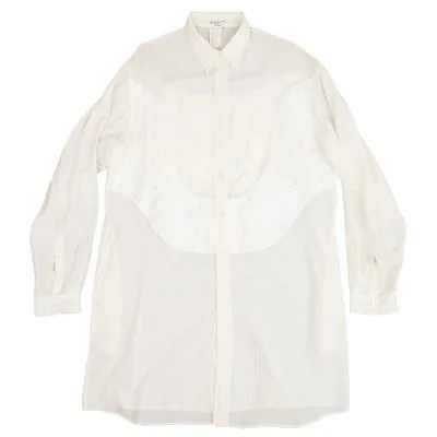 ヨウジヤマモト プールオムYohji Yamamoto POUR HOMMEレーヨン切り替えロングシャツ