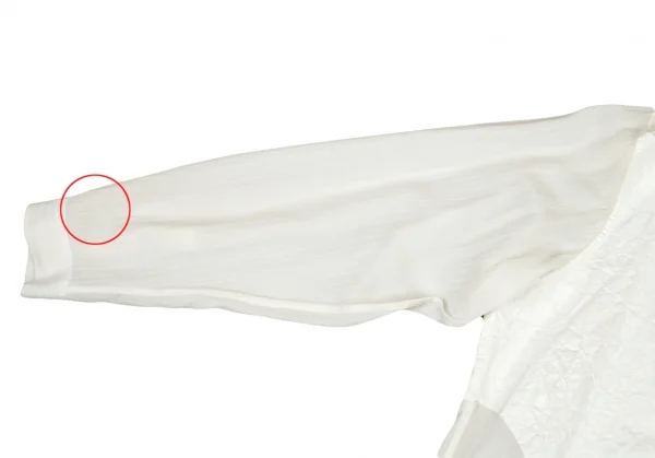 ヨウジヤマモト プールオムYohji Yamamoto POUR HOMMEレーヨン切り替えロングシャツ オフM K-80037_006