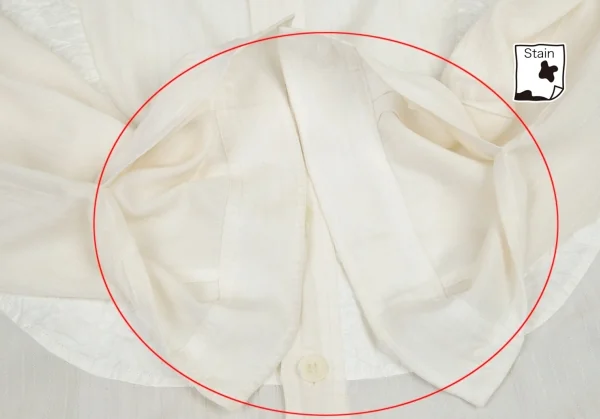 ヨウジヤマモト プールオムYohji Yamamoto POUR HOMMEレーヨン切り替えロングシャツ オフM K-80037_009