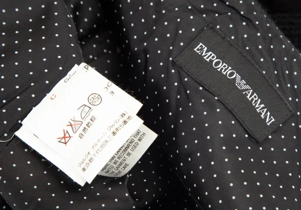 エンポリオ アルマーニEMPORIO ARMANI リブ編みニットスカート 黒40 K-80047_013