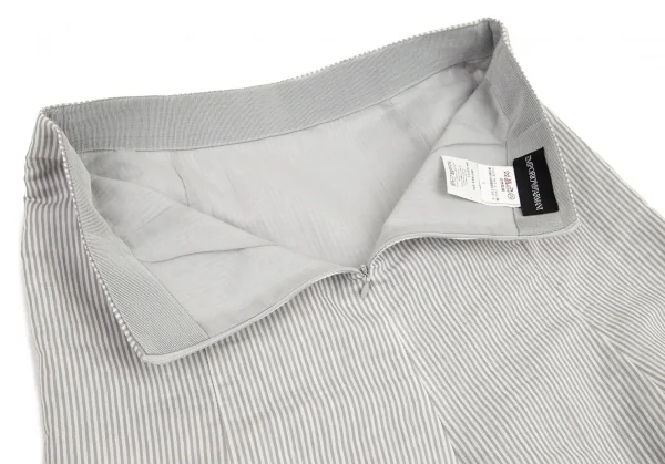 EMPORIO ARMANI Striped Cotton Skirt K-80048_010