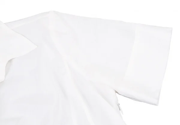 エンポリオ アルマーニEMPORIO ARMANI JEANS コットンシルクシースルートップス 白42 K-80061_006