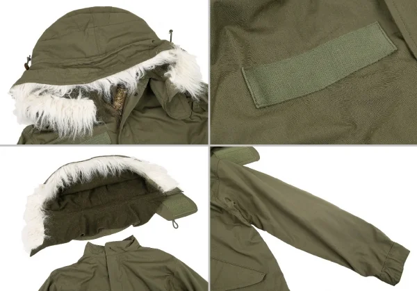 ジュンヤワタナベ コムデギャルソンJUNYA WATANABE COMME des GARCONS ドッキングリバーシブルモッズコート カーキ他S K-80064_005