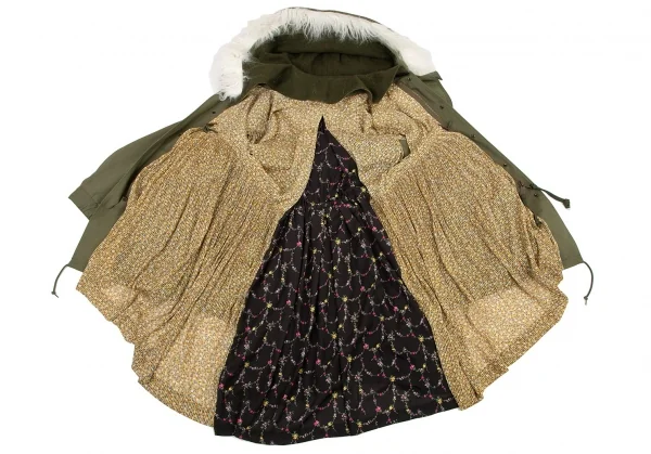 ジュンヤワタナベ コムデギャルソンJUNYA WATANABE COMME des GARCONS ドッキングリバーシブルモッズコート カーキ他S K-80064_009