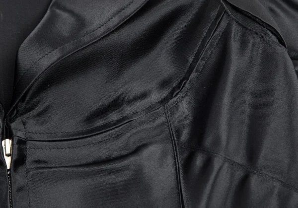 ジュンヤワタナベ コムデギャルソンJUNYA WATANABE COMME des GARCONS ナイロンプリーツジップショートジャケット 黒M位 K-80072_012