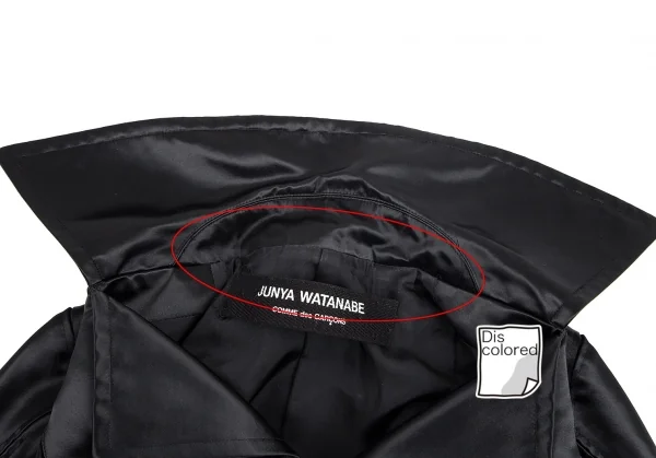 ジュンヤワタナベ コムデギャルソンJUNYA WATANABE COMME des GARCONS ナイロンプリーツジップショートジャケット 黒M位 K-80072_007