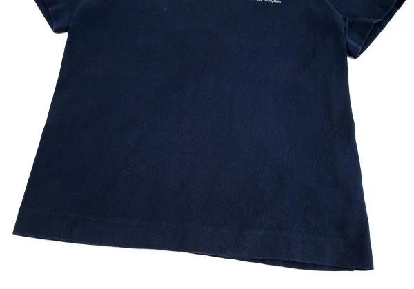 トリコ コムデギャルソンtricot COMME des GARCONS 製品染めバックジップロゴTシャツ 紺M位 K-80077_010