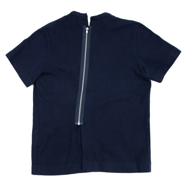 トリコ コムデギャルソンtricot COMME des GARCONS 製品染めバックジップロゴTシャツ 紺M位 K-80077_011