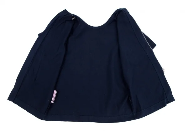 トリコ コムデギャルソンtricot COMME des GARCONS 製品染めバックジップロゴTシャツ 紺M位 K-80077_013