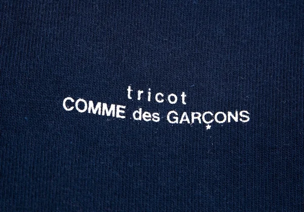 トリコ コムデギャルソンtricot COMME des GARCONS 製品染めバックジップロゴTシャツ 紺M位 K-80077_005