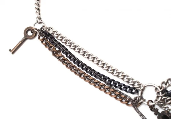 マックスアンドコーMAX&Co 装飾多重チェーンネックレス シルバー他 K-80081_004