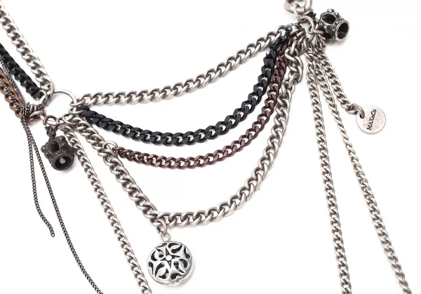 マックスアンドコーMAX&Co 装飾多重チェーンネックレス シルバー他 K-80081_006