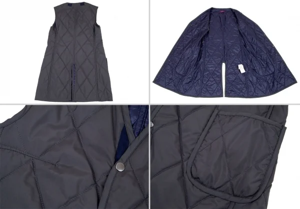 ワイズ ピンクY's PINK ウール中綿ライナーダブルジャケット グレー1 K-80102_015