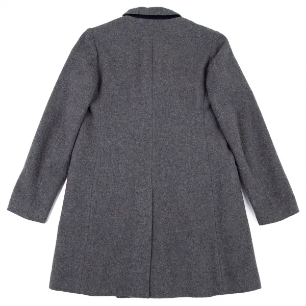 ワイズ ピンクY's PINK ウール中綿ライナーダブルジャケット グレー1 K-80102_016