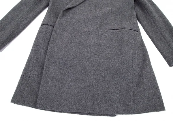 ワイズ ピンクY's PINK ウール中綿ライナーダブルジャケット グレー1 K-80102_006
