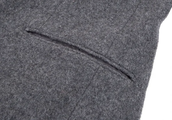 ワイズ ピンクY's PINK ウール中綿ライナーダブルジャケット グレー1 K-80102_007