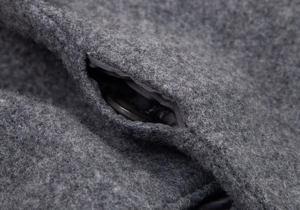 ワイズ ピンクY's PINK ウール中綿ライナーダブルジャケット グレー1 K-80102_008