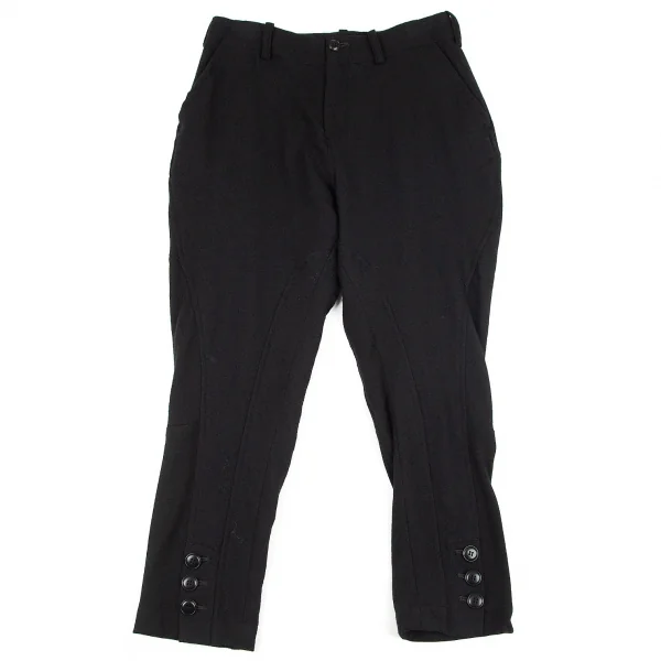 Y's Wool Switched Design Pants Black 2 K-80118_001